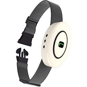 Petdiary B360 Rechargeable Static Dog Bark Collar, White, Small