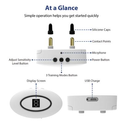 Show full view: Petdiary B360 Rechargeable Static Dog Bark Collar, White, Small slide 7 of 9