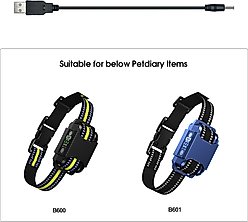 LvLrister B600 & B601 Dog Training Colllar Charging Cable Accessory, Black, Medium slide 2 of 3