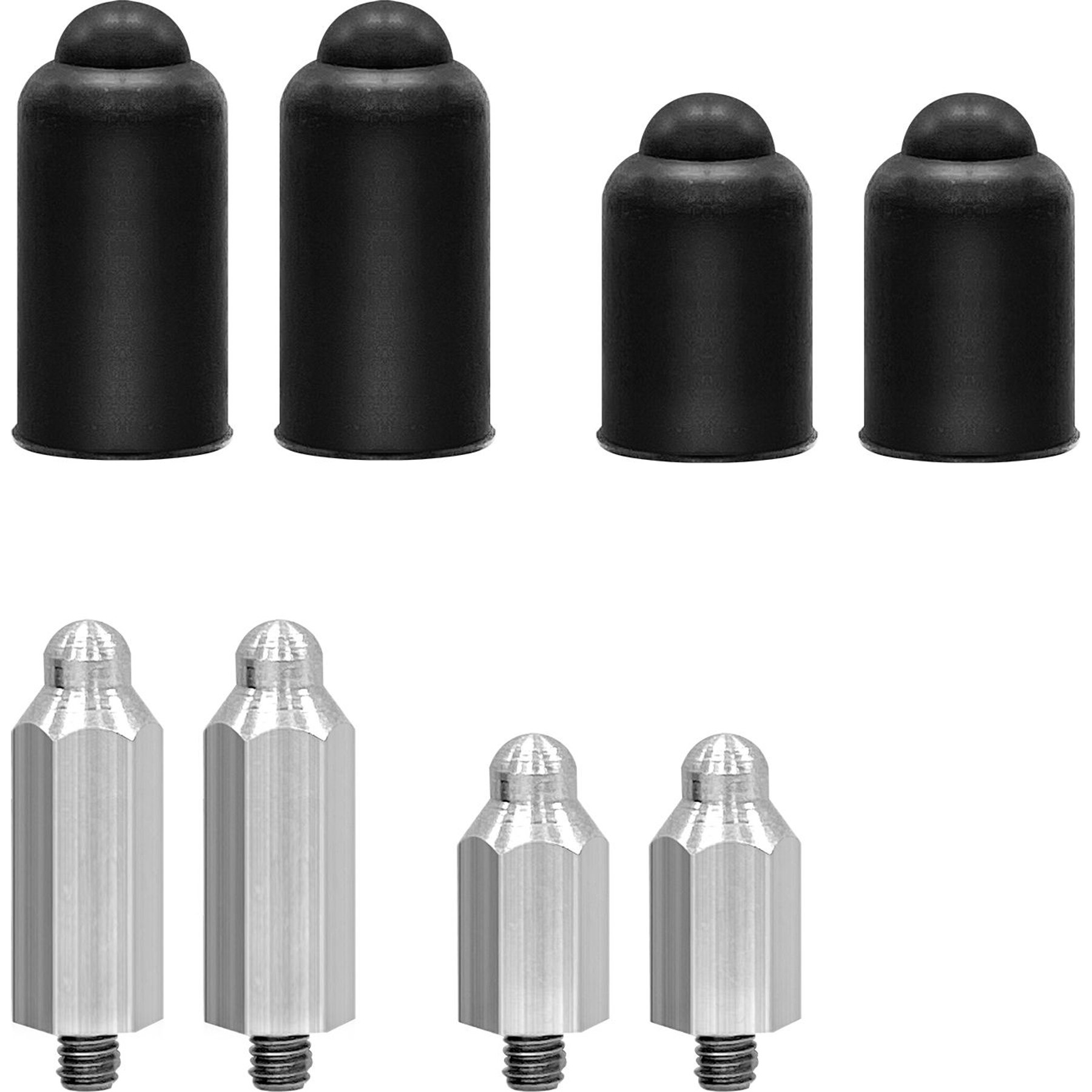 LvLrister B800 & T200 Dog Training Collar Stainless Steel Contact Point & Silicone Cap, Black