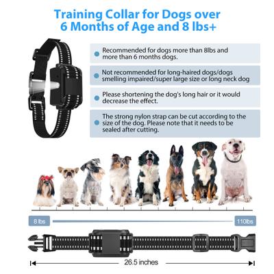 Show full view: Petdiary Deterrent Adjustable Spray Level with Spray Refill Dog Collar, Black slide 9 of 10