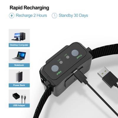 Show full view: Petdiary Deterrent Spray Rechargeable Anti-Bark Dog Collar, Black slide 7 of 10