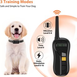Petdiary Rechargeable Advanced Remote Dog Trainer Accessory, Black, Large slide 2 of 9