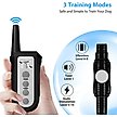 Show in main carousel: Petdiary Rechargeable Advanced Remote Training Dog Collar, Black/Silver, Medium slide 2 of 10