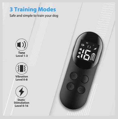Show full view: Petdiary Rechargeable & Waterproof Electric Dog Training Collar, Black slide 2 of 10