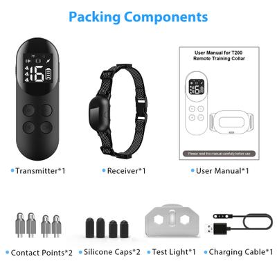 Show full view: Petdiary Rechargeable & Waterproof Electric Dog Training Collar, Black slide 9 of 10