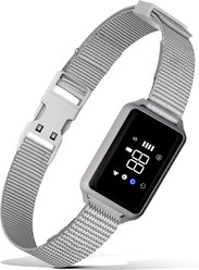 Petdiary Smart Bark Dog Bark Collar with Touch Screen, Small, Light Gray