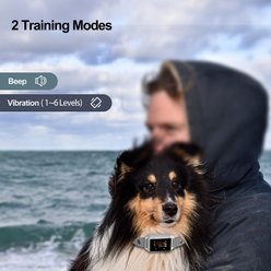 Petdiary Smart Bark Waterproof Dog Training Collar, Small, White slide 2 of 9