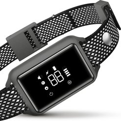 Petdiary Smart Bark Waterproof Dog Bark Collar, Dark Gray