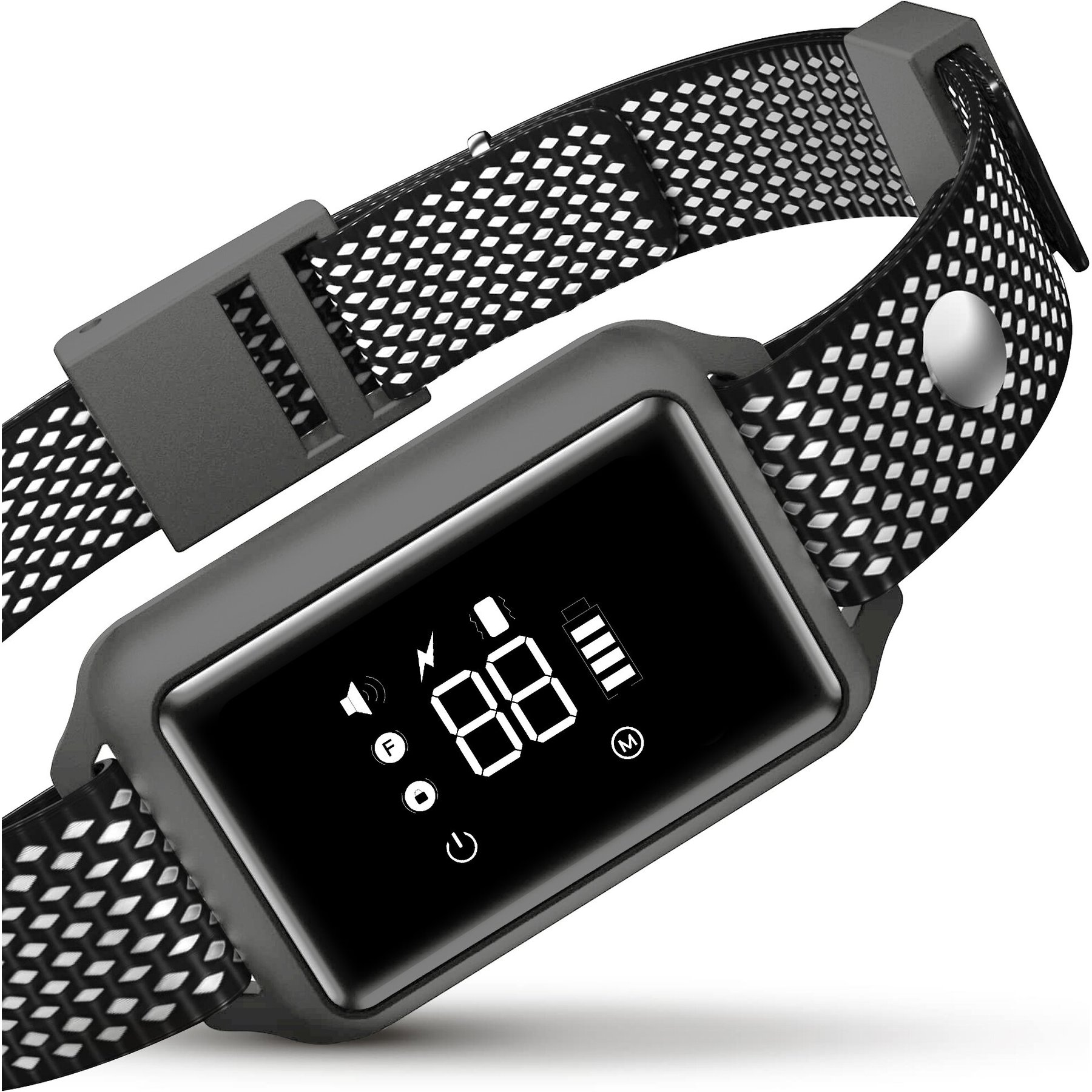 LvLrister Smart Bark Waterproof Dog Bark Collar, Dark Gray