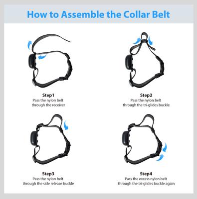 Show full view: Petdiary T200 Replacement Dog Collar, Black slide 3 of 3