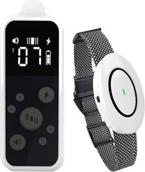 Petdiary T250 Static Rechargeable Remote Dog Training Collar, White & Black, Small slide 1 of 8