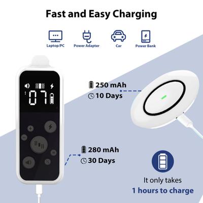 Show full view: Petdiary T250 Static Rechargeable Remote Dog Training Collar, White & Black, Small slide 6 of 9