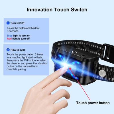 Show full view: Petdiary T500 Deterrent Spray Rechargable Remote Dog Training Collar, Black slide 3 of 10