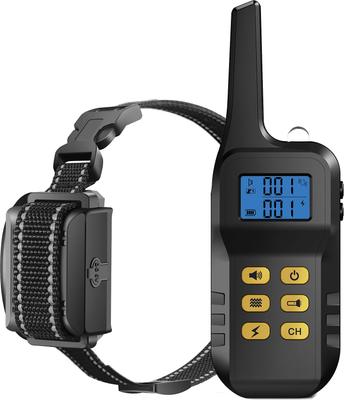 Rechargeable Waterproof Dog Training Collar – 3000ft Range – Remote Shock/Vibration/Spray – PET8801