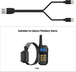 Petdiary T720 Dog Training Colllar Charging Cable Accessory, Black, Medium slide 2 of 3