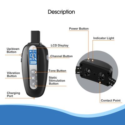 Show full view: Petdiary T730 Dog Training Collar & Receiver, Black, 1 count & 1 count slide 8 of 11