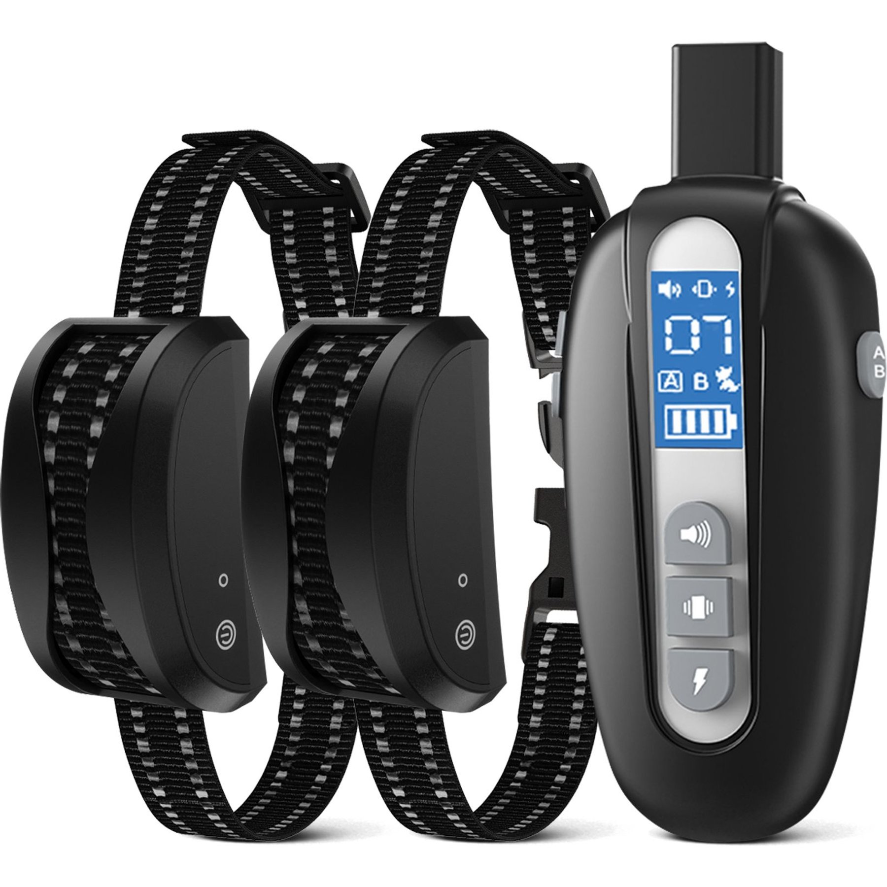 LvLrister T730 Dog Training Collar & Receiver, Black, 1 count & 2 count