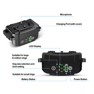 Show full view: Petdiary Vibration Dog Bark Collar, Small, Black slide 8 of 10