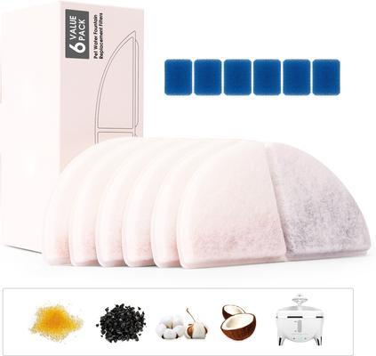 Show full view: Petdiary Wireless Auto-Sensing Dog & Cat Water Fountain, Large + Spaceship Water Fountain Replacement Filters, 6 count slide 7 of 9