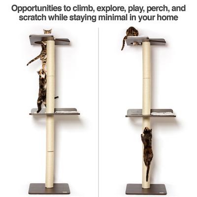 Show full view: PetFusion 76.8-in Wall Mounted Cat Tree slide 3 of 11