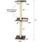 Show in main carousel: PetFusion 76.8-in Wall Mounted Cat Tree slide 8 of 11