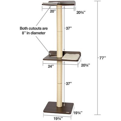 Show full view: PetFusion 76.8-in Wall Mounted Cat Tree slide 8 of 11