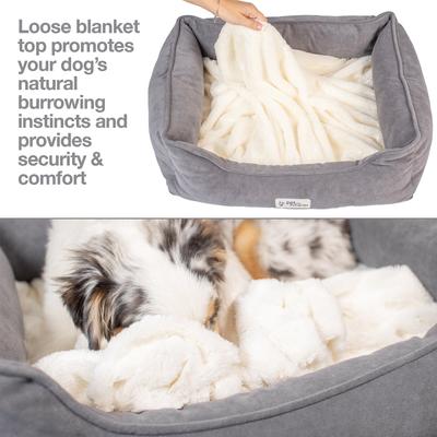 Show full view: PetFusion Calming Cuddler Dog Bed, Small slide 2 of 5