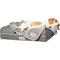 Show in main carousel: PetFusion Microplush Quilted Dog & Cat Blanket, Gray, Medium slide 4 of 9