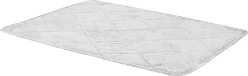 Show full view: PetFusion Microplush Quilted Dog & Cat Blanket, Gray, Medium slide 5 of 9
