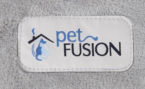 Show full view: PetFusion Microplush Quilted Dog & Cat Blanket, Gray, Medium slide 6 of 9