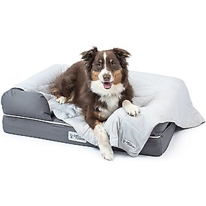 PetFusion Premium Cat & Dog Cooling Blanket, Cool Grey, Large