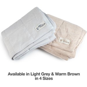 PetFusion Premium Cat & Dog Cooling Blanket, Cool Grey, Medium