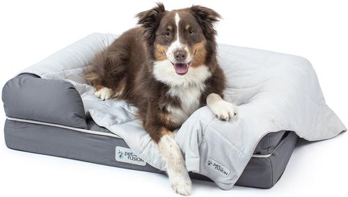 Show full view: PetFusion Premium Cat & Dog Cooling Blanket, Cool Grey, X-Large slide 7 of 8