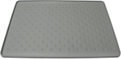 PetFusion ToughGrip Dog Food Mat, Gray, X-Large
