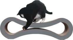PetFusion Ultimate Cat Scratcher Lounge Toy with Catnip, Slate Gray slide 2 of 6
