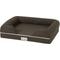 Show in main carousel: PetFusion Ultimate Lounge Memory Foam Bolster Cat & Dog Bed with Removable Cover, Brown, Small slide 2 of 6