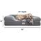 Show in main carousel: PetFusion Ultimate Lounge Memory Foam Bolster Cat & Dog Bed with Removable Cover, Gray, Jumbo slide 5 of 13