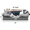 Show in main carousel: PetFusion Ultimate Lounge Memory Foam Bolster Cat & Dog Bed with Removable Cover, Gray, Large slide 10 of 13