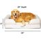 Show in main carousel: PetFusion Ultimate Lounge Memory Foam Bolster Cat & Dog Bed with Removable Cover, Sandstone, Large slide 2 of 9