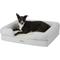 Show in main carousel: PetFusion Ultimate Lounge Memory Foam Bolster Cat & Dog Bed with Removable Cover, Sandstone, Large slide 4 of 9