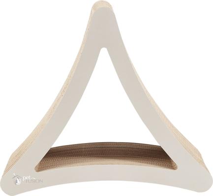 Show full view: PetFusion Vertical Cat Scratcher Toy with Catnip, Warm Gray, Large slide 3 of 11