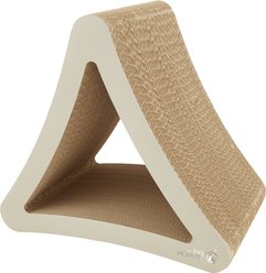 PetFusion Vertical Cat Scratcher Toy with Catnip, Warm Gray, Standard slide 1 of 6