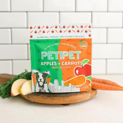 Show full view: PETIPET Apples + Carrots Bites Soft & Chewy Dog Treats, 5-oz bag slide 5 of 10