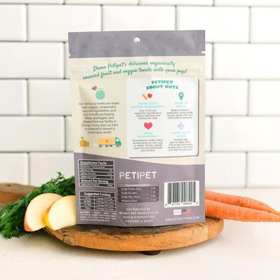 Show full view: PETIPET Omega DHA Bites with Marine Algae DHA + EPA Apple & Carrot Flavored Soft Chew Brain & Heart Health Supplement for Dogs, 7-oz bag slide 6 of 9