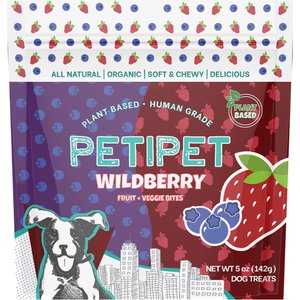 PETIPET Wildberry Bites Soft & Chewy Dog Treats, 5-oz bag