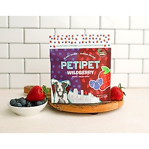 PETIPET Wildberry Bites Soft & Chewy Dog Treats, 5-oz bag