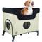 Show in main carousel: Petique Bedside Lounge Elevated Dog Bed, Zebra Vibes slide 1 of 10