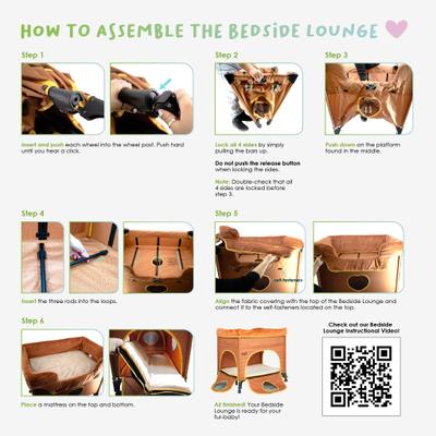 Show full view: Petique Bedside Lounge Elevated Dog Bed, Zebra Vibes slide 8 of 10