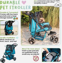 Petique Dog & Cat Stroller, Mermaid slide 2 of 9